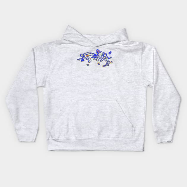 Blue Monday Kids Hoodie by stefy